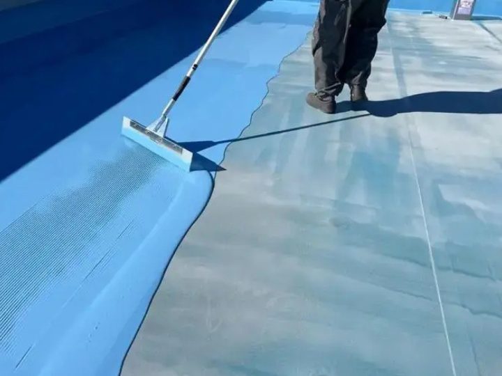 防水工事の様子