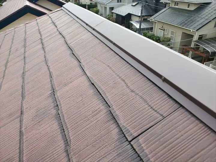 スレートに入ったひび