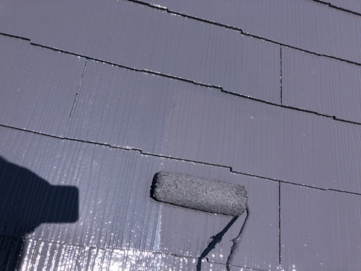 サーモアイ4Fで「上塗り」作業