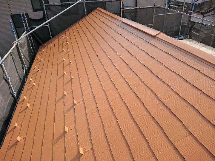 屋根塗装工事が完工