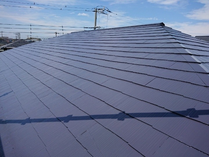 屋根塗装工事が完工