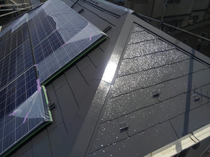 サーモアイ4Fで「上塗り」作業