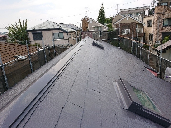 サーモアイ4Fで「上塗り」作業