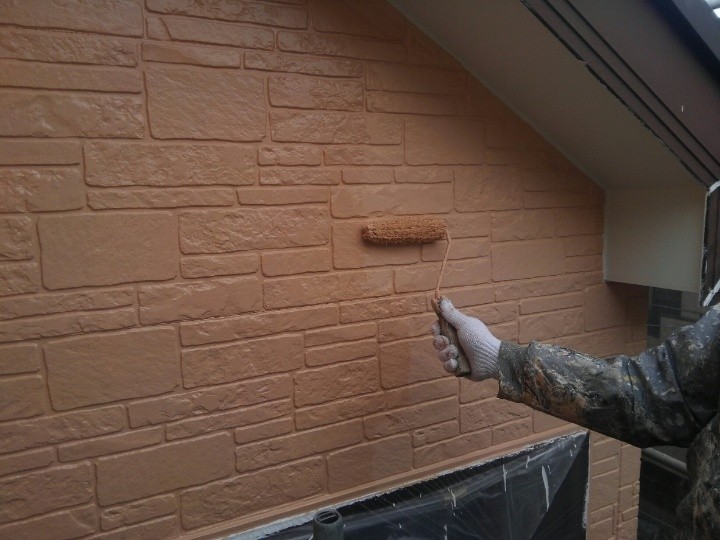 パーフェクトトップで中塗り上塗り作業（一層・二層）