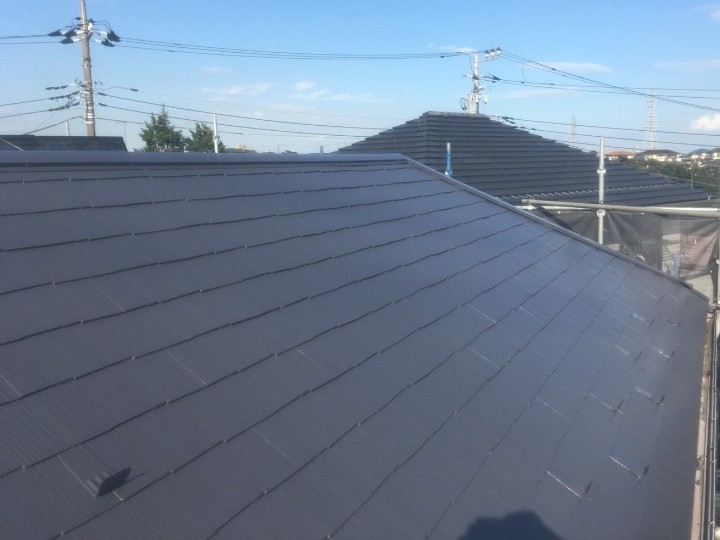 サーモアイ4Fで「上塗り」作業