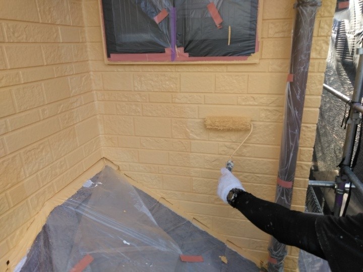 パーフェクトトップで中塗り上塗り作業(一層・二層)