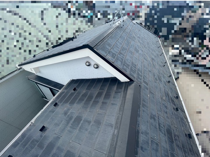 スレートで葺かれた屋根