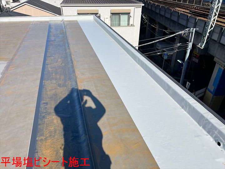 平場塩ビシート施工