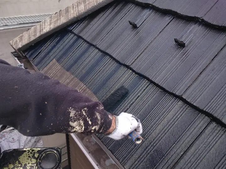 セメント瓦の塗装