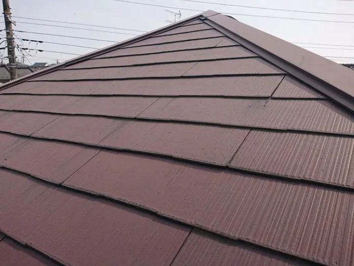 色あせたスレート屋根