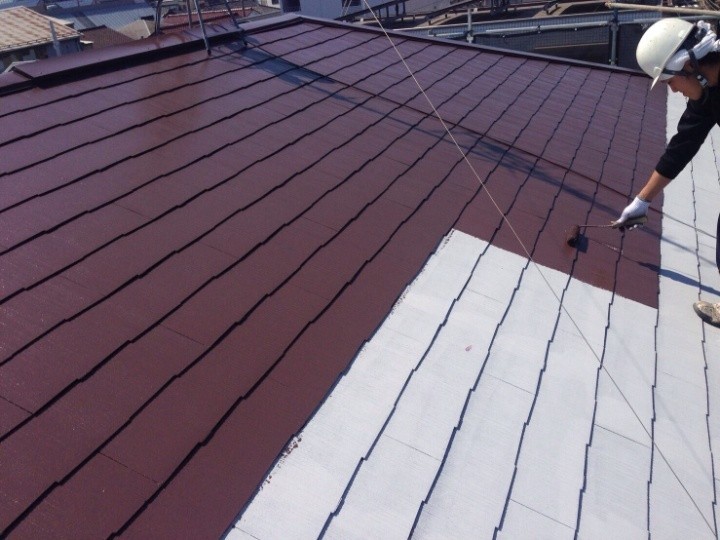 サーモアイ4Fで「中塗り」作業