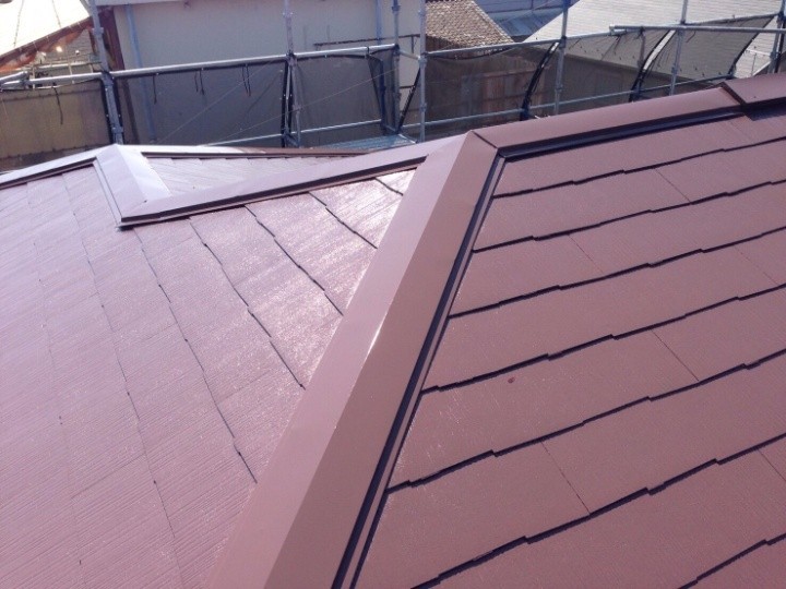 サーモアイ4Fで「上塗り」作業