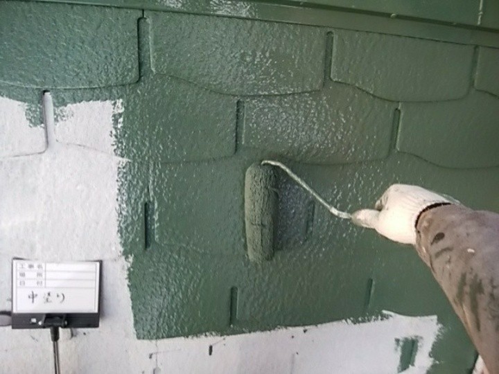 サーモアイで「中塗り」作業