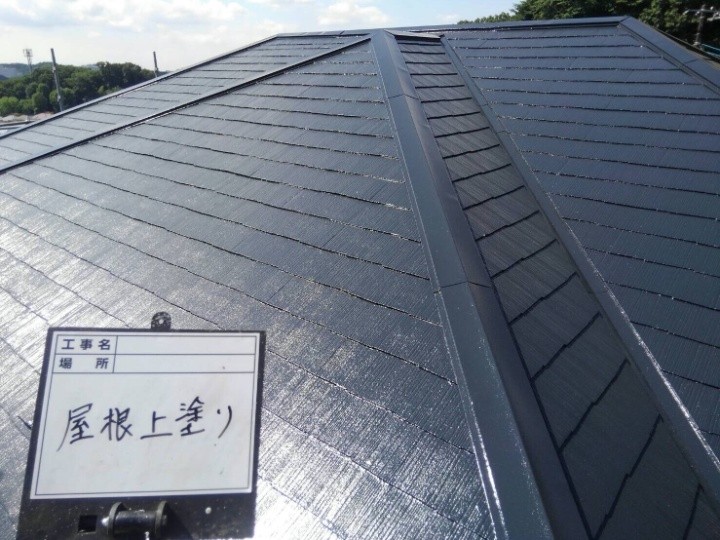 サーモアイ4Fで「上塗り」作業