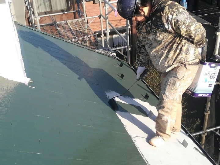 ファインパーフェクトベストで「中塗り」作業