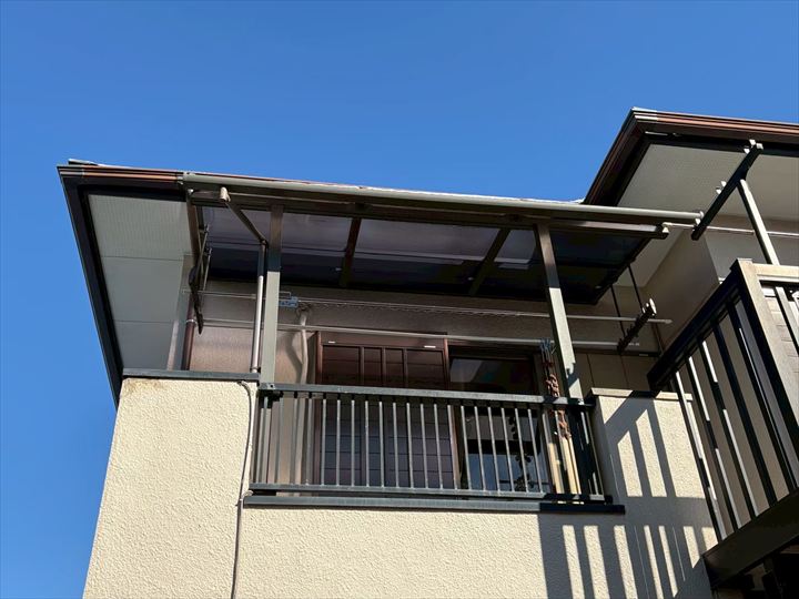 二階の軒天に不具合発生