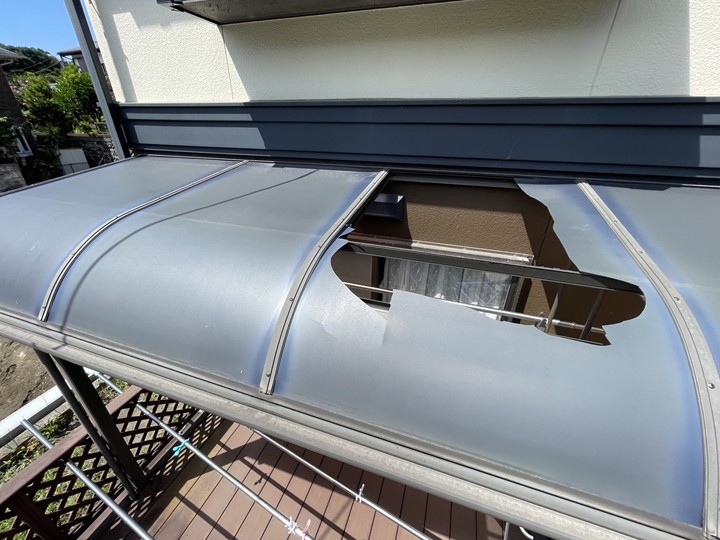 急に割れてびっくりした