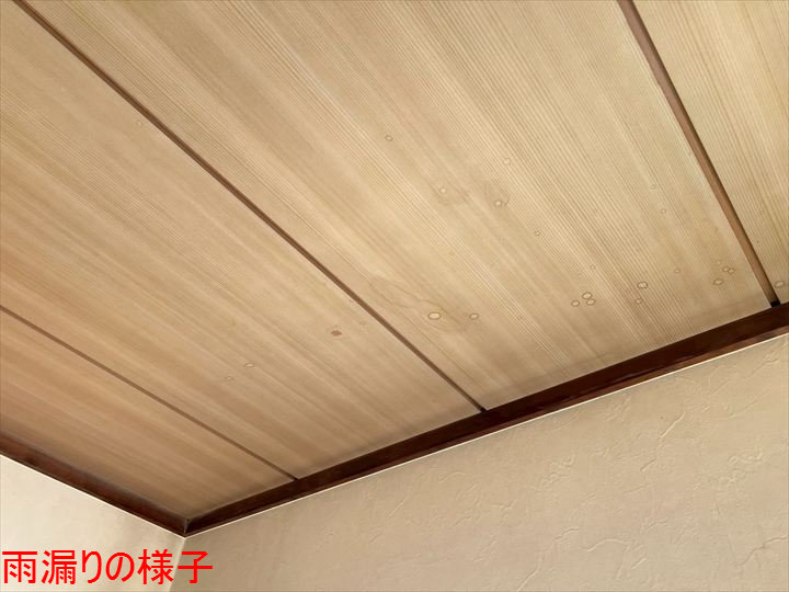 雨漏りの様子