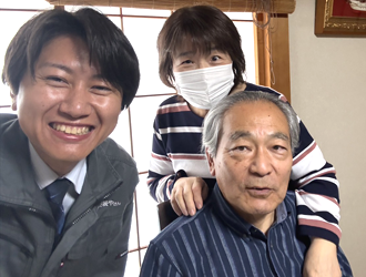 工事後お客様の顔写真