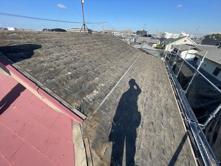 一面剥がし済み