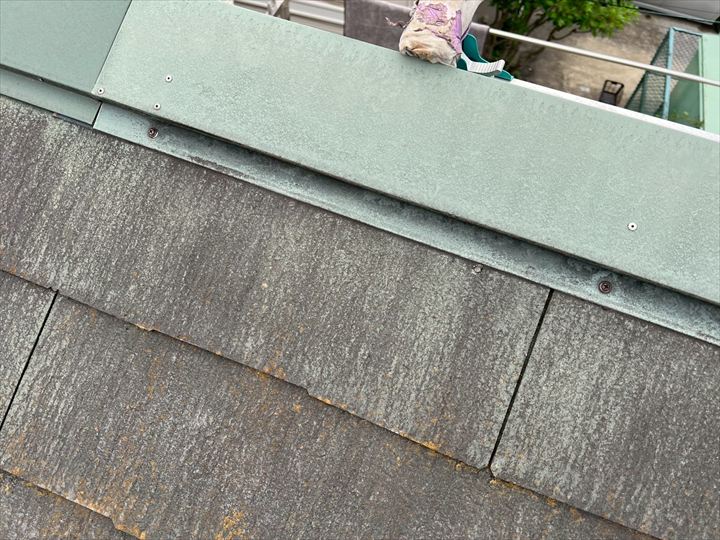棟板金付近の屋根劣化