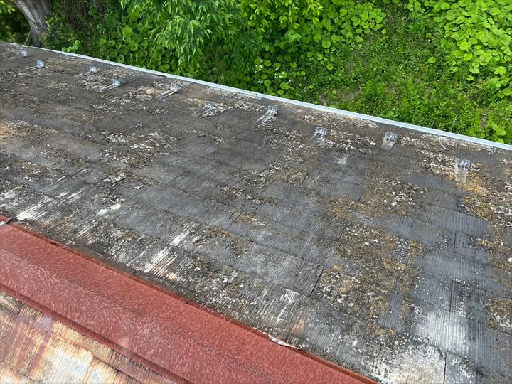 屋根全体の汚れと劣化