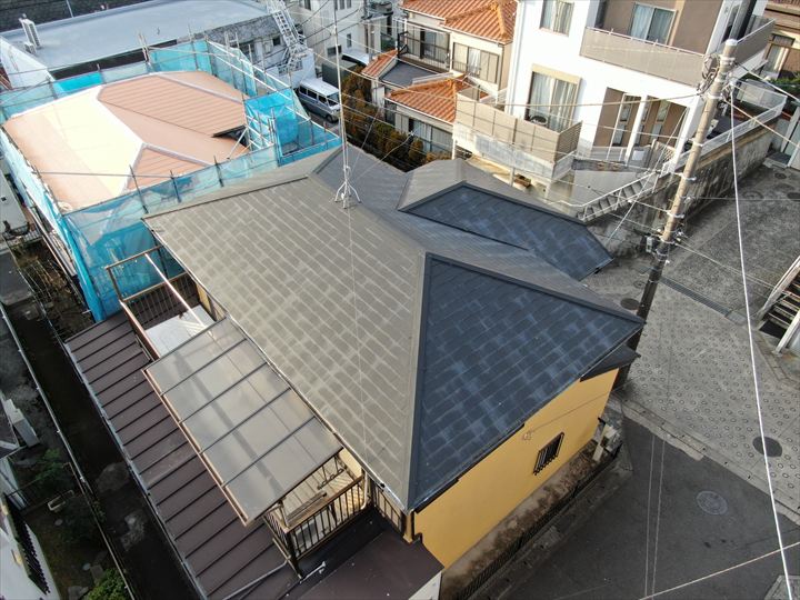 鶴見区の屋根全景