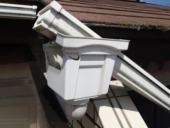 割れている集水器