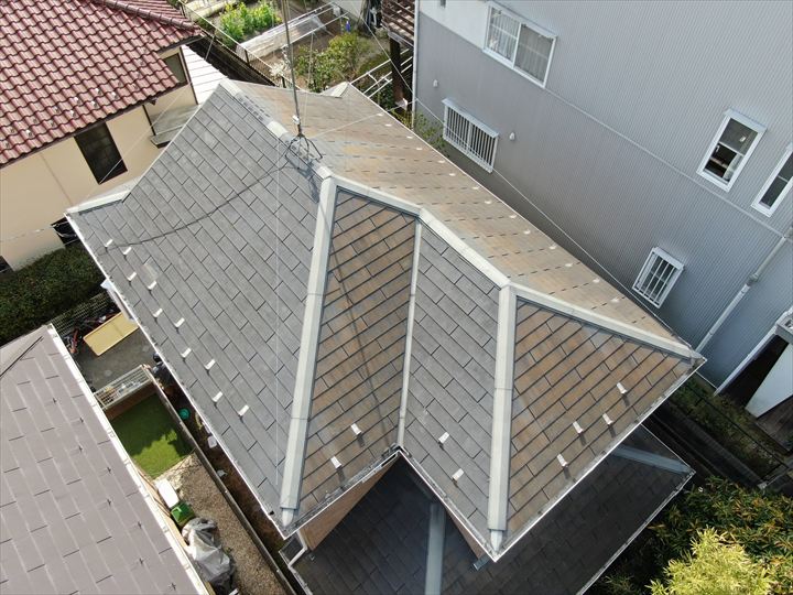 ドローンで見た屋根全景