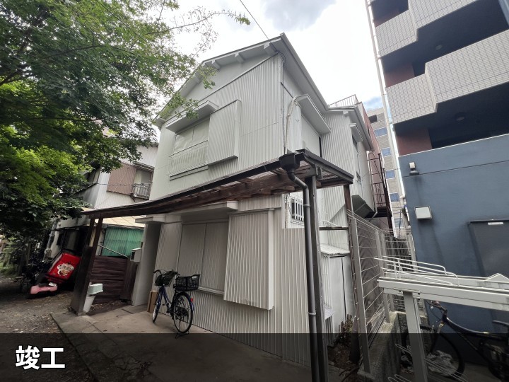 塗装後の建物全景
