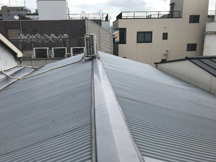 波板トタン屋根全景