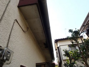 雨樋飛散!　軒天上飛散!　台風被害　格安スピード対応!