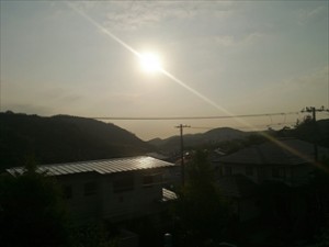 葉山町、夕日