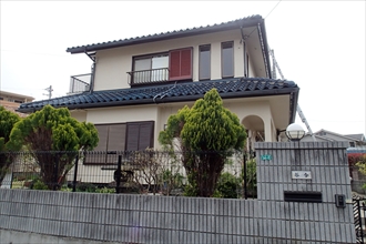戸塚区|瓦屋根棟廻り漆喰補修の点検