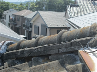 雨漏り｜瓦の劣化と雨押えが原因｜厚木市