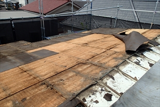 中区｜瓦棒屋根葺き替え工事