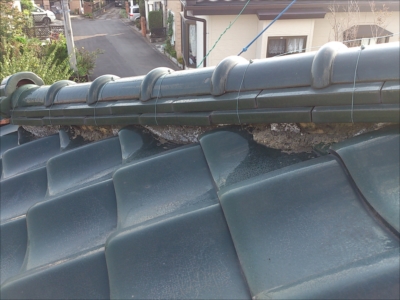 町田市の破風巻・漆喰詰め増し