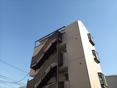 【テラスポリカ張り替え】鶴見区　マンション