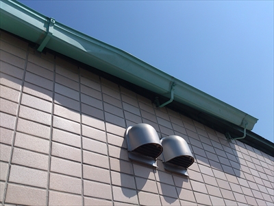 【マンション雨樋交換】保土ヶ谷区　タコタ銅製雨樋　シームレス