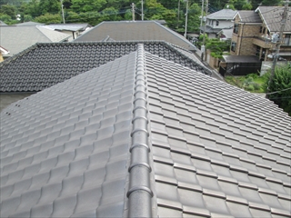 瓦屋根の不具合｜漆喰詰直し｜川崎市麻生区