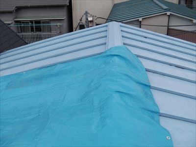 横浜市南区で瓦棒屋根をカバー工事