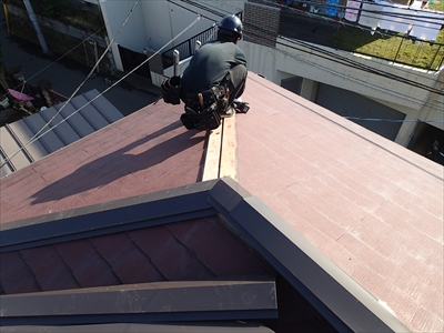 屋根工事｜台風被災棟板金交換工事!お客様も大満足!｜横浜市神奈川区